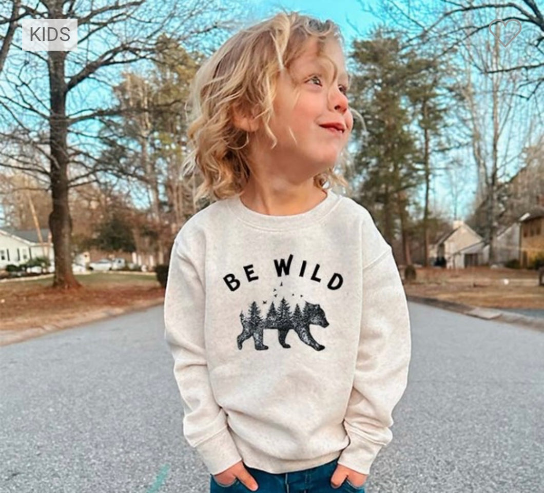 Boys Neutral Be Wild Sweatshirt