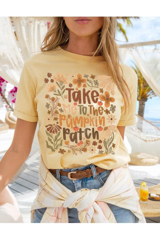 Yellow Haze Take Me To The Pumpkin Patch Heavy Cotton Tee