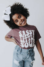 Load image into Gallery viewer, Girls Mauve Sassy Little Soul Tee
