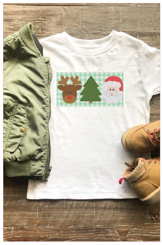 Boys White Christmas Tee