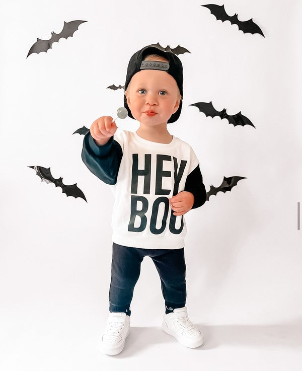 Hey Boo - Kids Halloween Sweatshirt