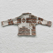 Load image into Gallery viewer, Khaki Aztec Flannel
