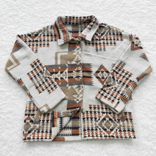Load image into Gallery viewer, Khaki Aztec Flannel
