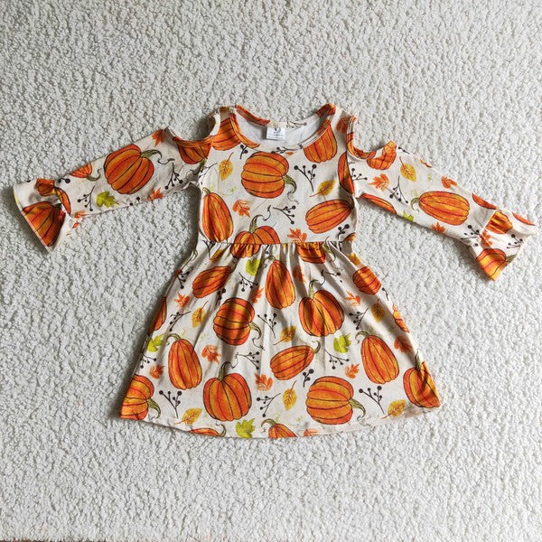 Girls Pumpkin Dress