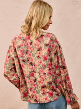 Load image into Gallery viewer, Floral Printed Corduroy Top
