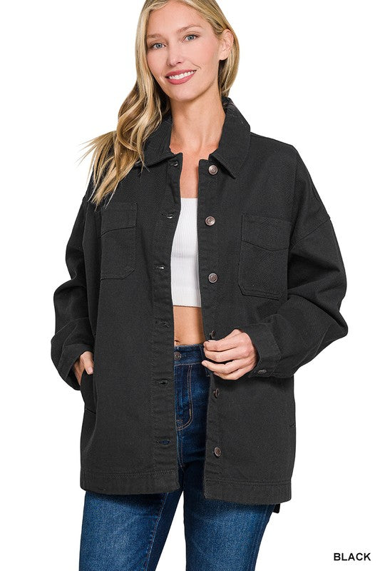 Black Oversized Shacket