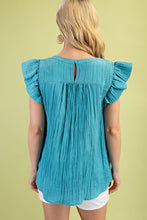 Load image into Gallery viewer, Dusty Mint Sheer Top
