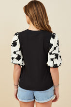 Load image into Gallery viewer, Black Embroidered Knit Top
