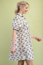 Load image into Gallery viewer, Ivory and Black Bow Printed Dress
