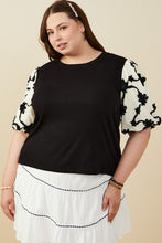 Load image into Gallery viewer, Black Embroidered Knit Top
