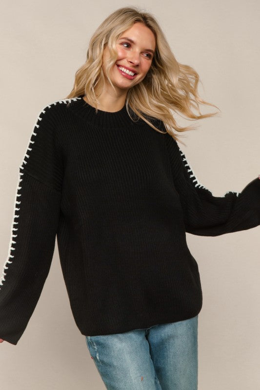 Black Pullover Sweater