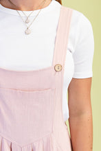 Load image into Gallery viewer, Dusty Pink Pintuck Detail Overall
