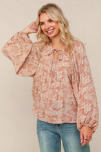 Load image into Gallery viewer, Floral V Neck Blouse
