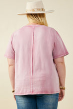 Load image into Gallery viewer, Mauve Raw Edge Detail Top
