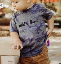 Load image into Gallery viewer, Boys Camo Wild at Heart Tee
