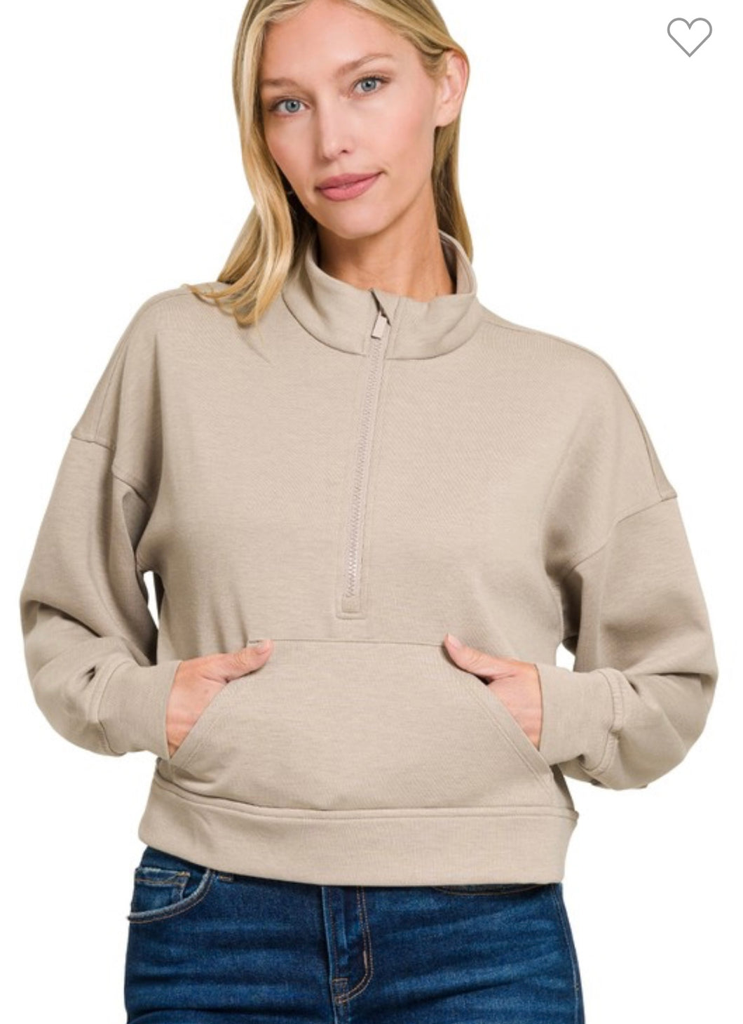 Ash Mocha Scuba Half Zip