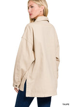 Load image into Gallery viewer, Taupe Oversized Shacket
