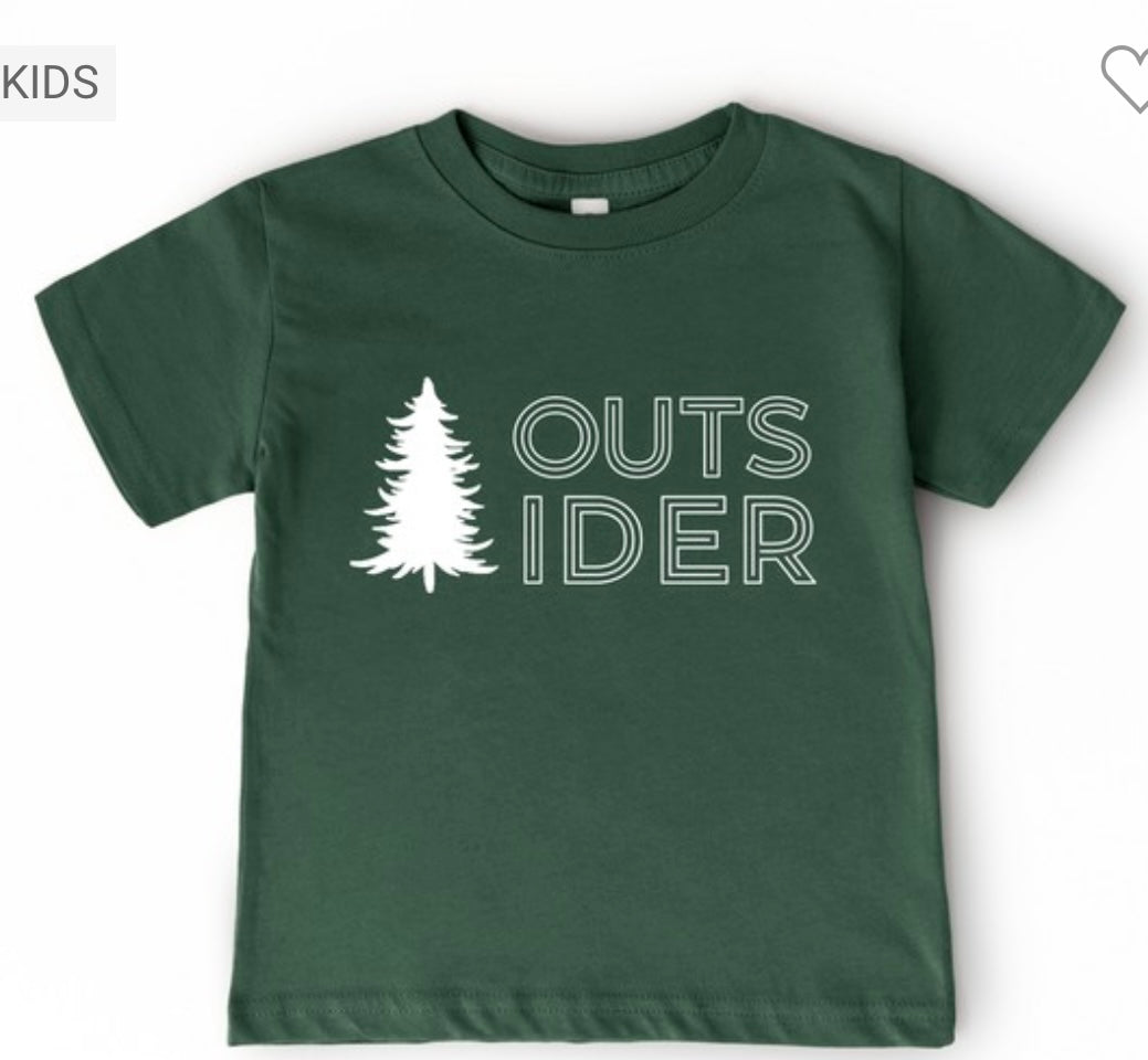 Boys Green Outsider Tee