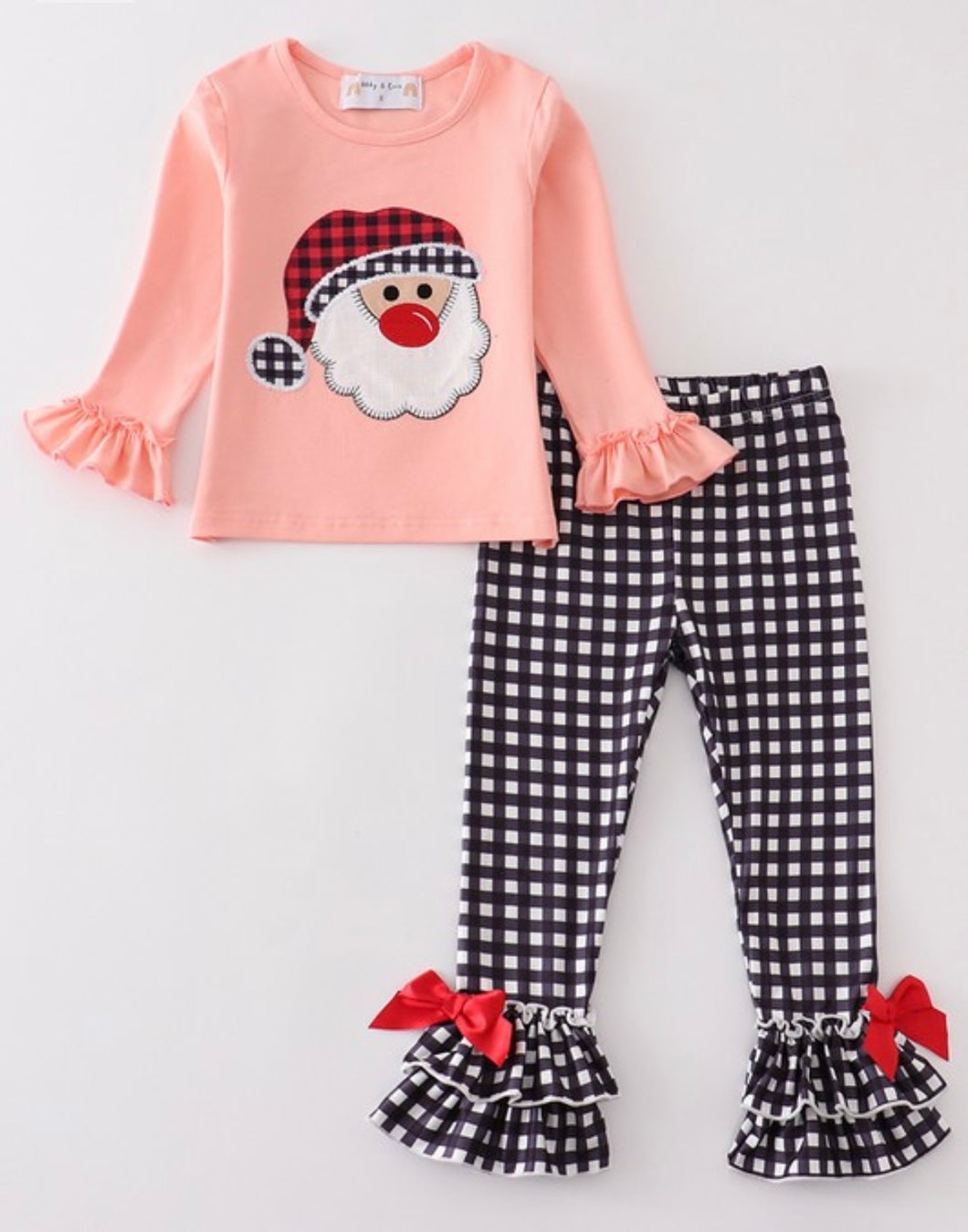 Pink Santa Claus Girls Set
