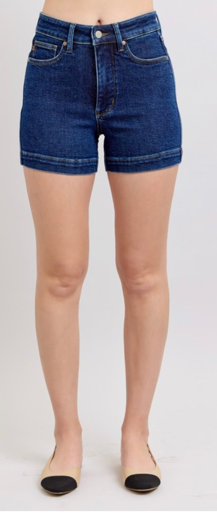 Judy Blue Dark Tummy Control Shorts