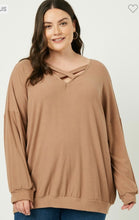Load image into Gallery viewer, Taupe Ribbed Long Sleeve Tee
