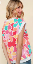 Load image into Gallery viewer, Dolman Short Sleeve Floral Print Top
