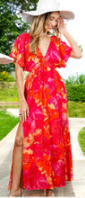Load image into Gallery viewer, Pink Floral Maxi Dress
