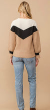 Load image into Gallery viewer, Neutral Chevron Ribbed Sweater

