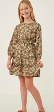 Load image into Gallery viewer, Girls Olive Smocked Dress
