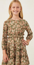 Load image into Gallery viewer, Girls Olive Smocked Dress
