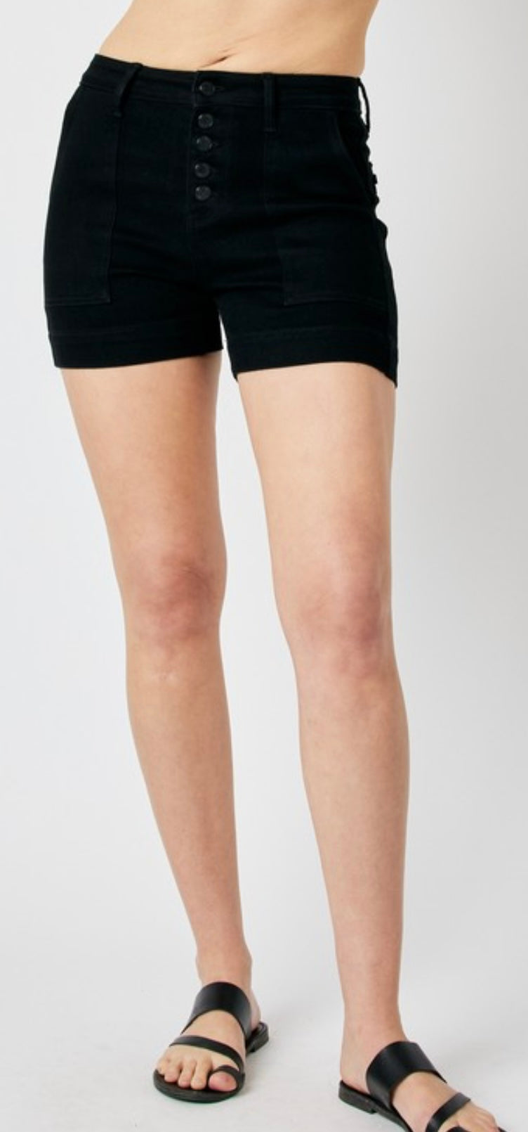 Judy Blue High Rise Black Shorts