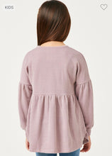 Load image into Gallery viewer, Girls Mauve Knit Top
