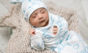 Infant Cowboy Baby Gown And Hat