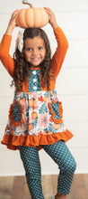 Load image into Gallery viewer, Girls Pumpkin Top and Bottoms
