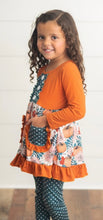Load image into Gallery viewer, Girls Pumpkin Top and Bottoms
