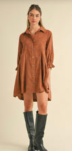 Load image into Gallery viewer, Brown Soft Cordroy Dress
