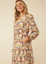 Load image into Gallery viewer, Mustard Floral Dress
