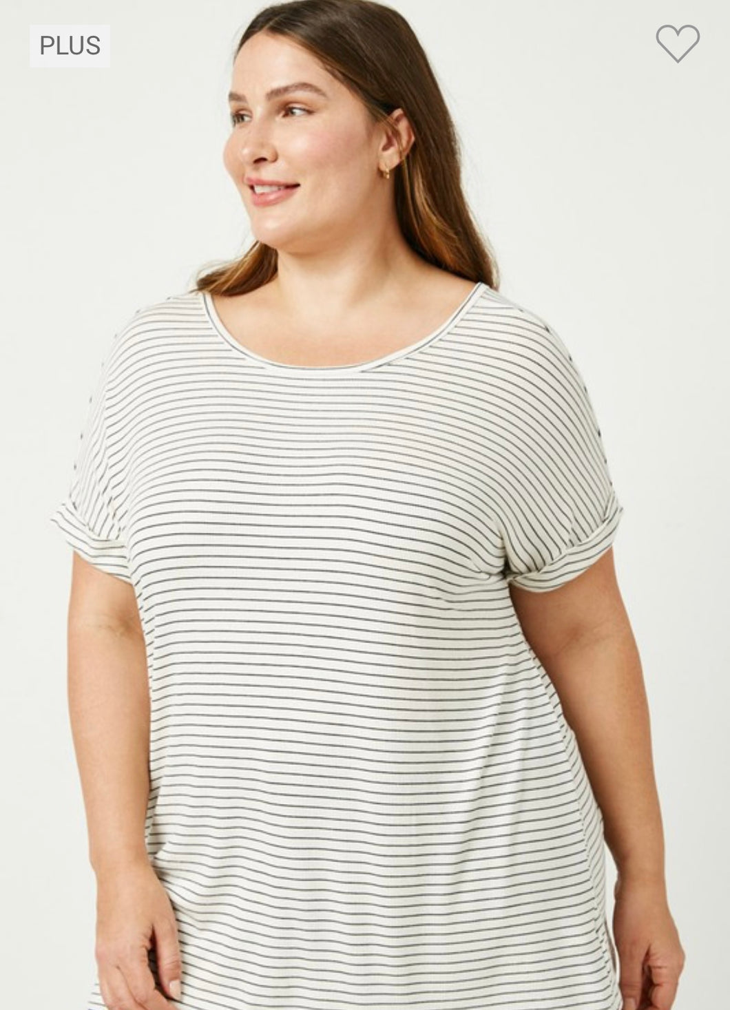 White /Black Stripped Top