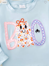 Load image into Gallery viewer, Girls Boo Top and Floral Bottoms
