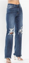 Load image into Gallery viewer, Judy Blue High Waisted 90’s Destroy Knee Jeans
