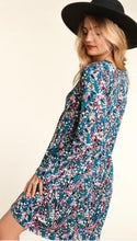 Load image into Gallery viewer, Teal Floral Babydoll Dress
