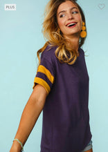 Load image into Gallery viewer, Purple and Gold Top
