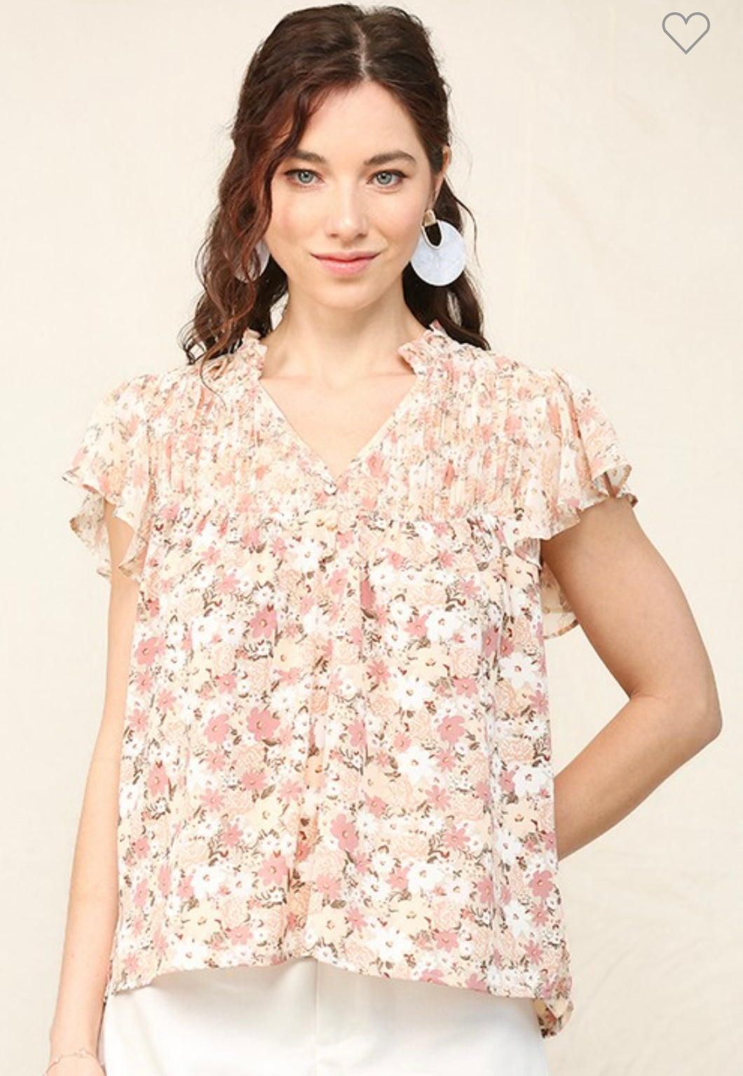 Chiffon Floral Print Blouse