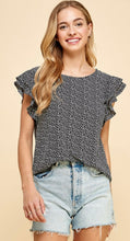 Load image into Gallery viewer, Black and White Polka Dot Top

