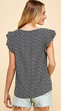 Load image into Gallery viewer, Black and White Polka Dot Top
