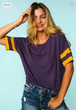 Load image into Gallery viewer, Purple and Gold Top
