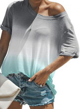 Load image into Gallery viewer, Grey Fade Ombre Tee

