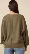 Load image into Gallery viewer, Olive Dolman Top
