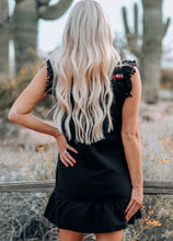 Load image into Gallery viewer, Black Embroidered Dress
