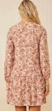 Load image into Gallery viewer, Taupe Floral Print Dress
